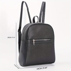 Preppy Style Small Solid Backpack Schoolbag Travel Rucksack