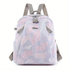 Butterfly Print Backpack Nylon Rucksack School Bookbag
