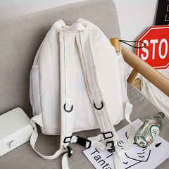 Large Capacity Drawstring Backpack Heavy Duty Canvas Back To School Bag
