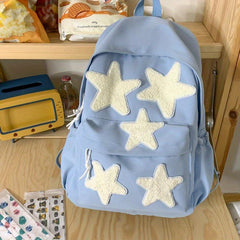 Star Decor School Backpack Casual Rucksack Versatile Travel Backpack
