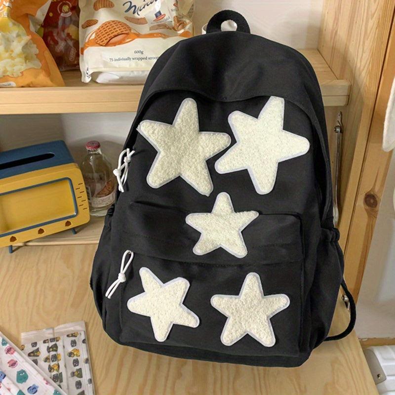 Star Decor School Backpack Casual Rucksack Versatile Travel Backpack