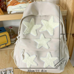 Star Decor School Backpack Casual Rucksack Versatile Travel Backpack