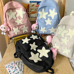 Star Decor School Backpack Casual Rucksack Versatile Travel Backpack