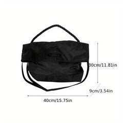 Casual Crossbody School Bag Solid Shoulder Bag Large Capacity Bag