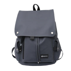 Flap School Backpack Drawstring Back To School Bookbag Lightweight Large