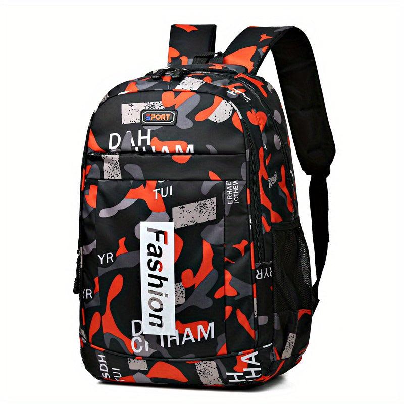 Large Capacity Backpack Preppy Back To School Daypack Sports Fitness Travel