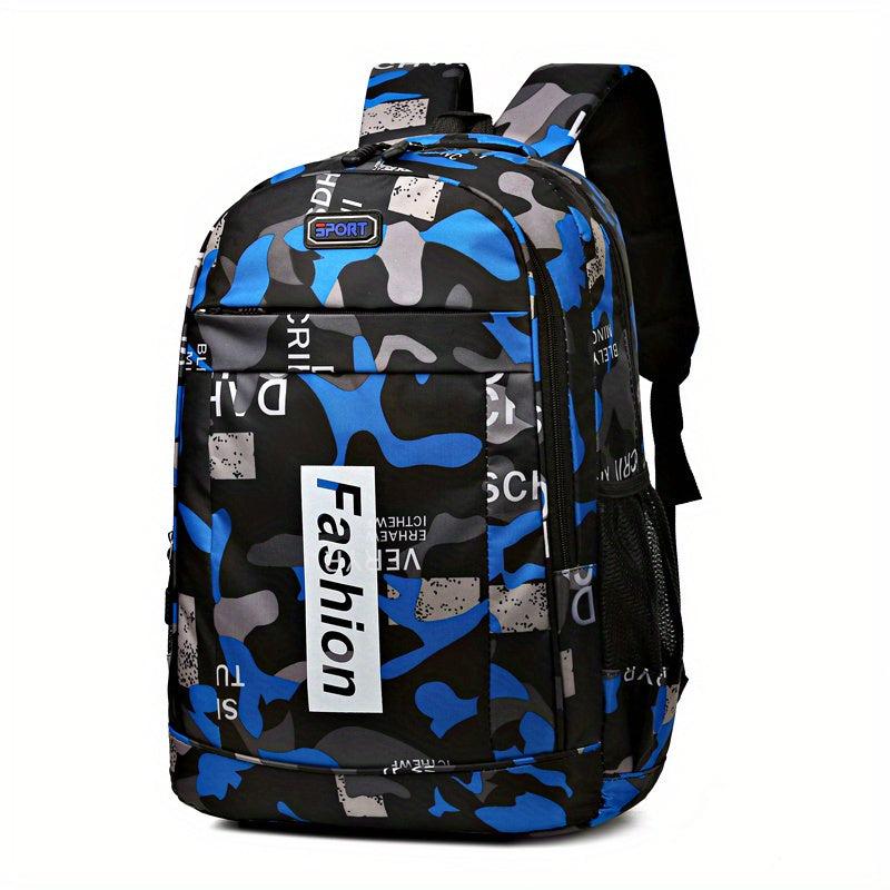 Large Capacity Backpack Preppy Back To School Daypack Sports Fitness Travel
