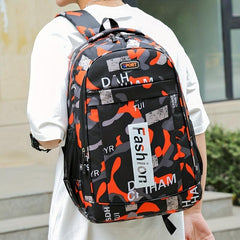 Large Capacity Backpack Preppy Back To School Daypack Sports Fitness Travel