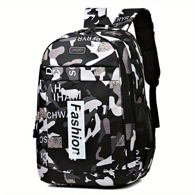 Large Capacity Backpack Preppy Back To School Daypack Sports Fitness Travel