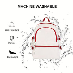 Large Capacity Classic Travel Backpack Preppy Rucksack & School Bag