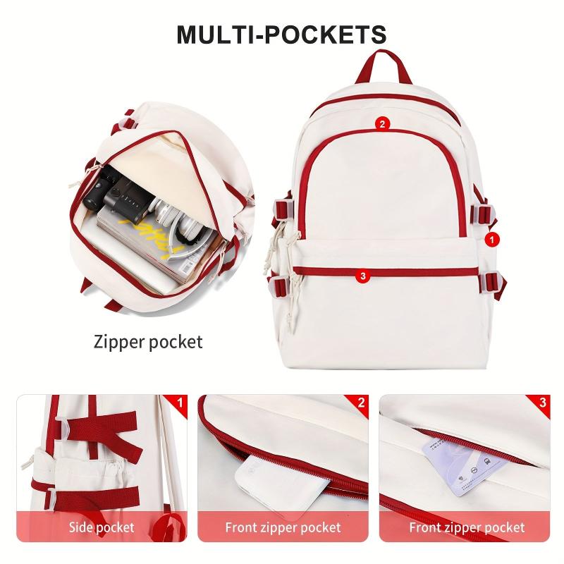 Large Capacity Classic Travel Backpack Preppy Rucksack & School Bag
