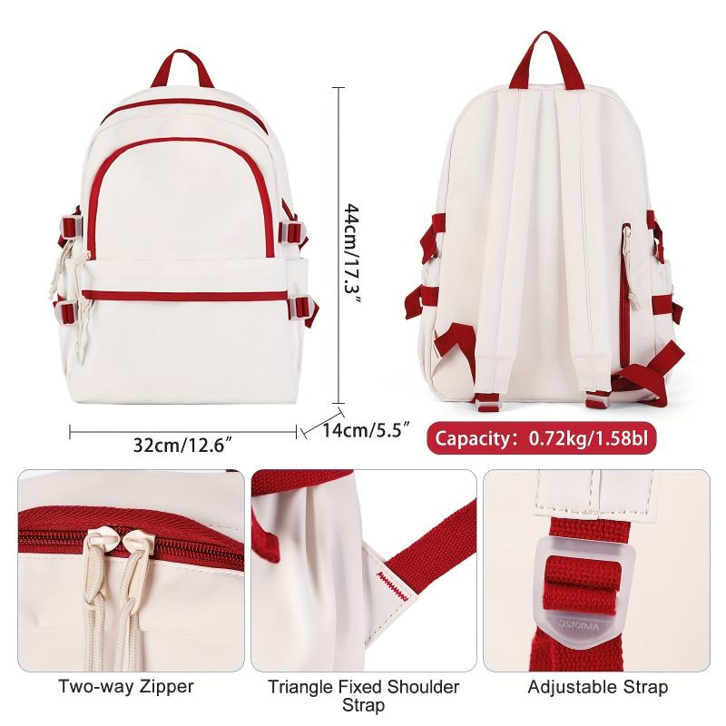 Large Capacity Classic Travel Backpack Preppy Rucksack & School Bag