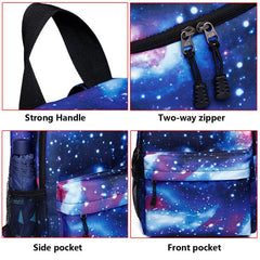 Starry Sky Pattern Backpack Lightweight Travel Bag