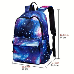 Starry Sky Pattern Backpack Lightweight Travel Bag