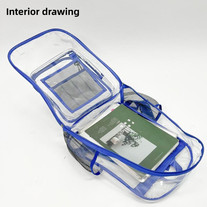 Transparent Zipper Backpack for Travel