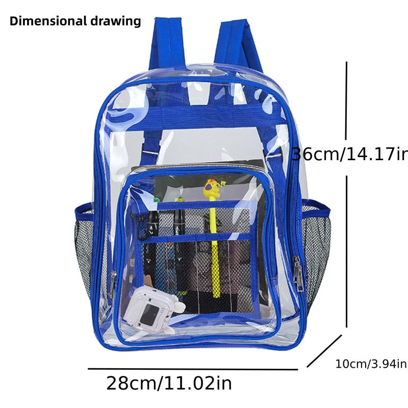 Transparent Zipper Backpack for Travel