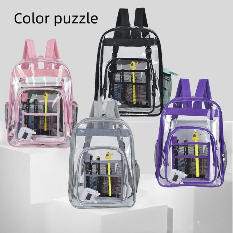 Transparent Zipper Backpack for Travel