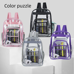 Transparent Zipper Backpack for Travel