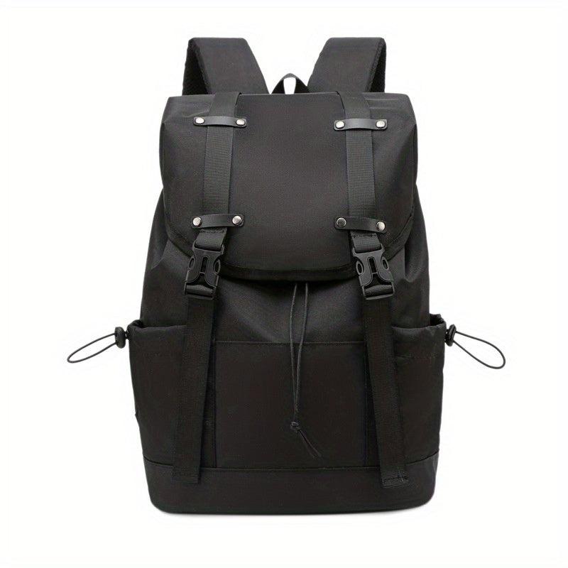 Leaves Graffiti Flap Backpack Waterproof Nylon School Bag