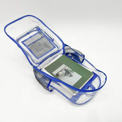 Clear PVC Backpack Waterproof Beach Bag Large Capacity School Bag