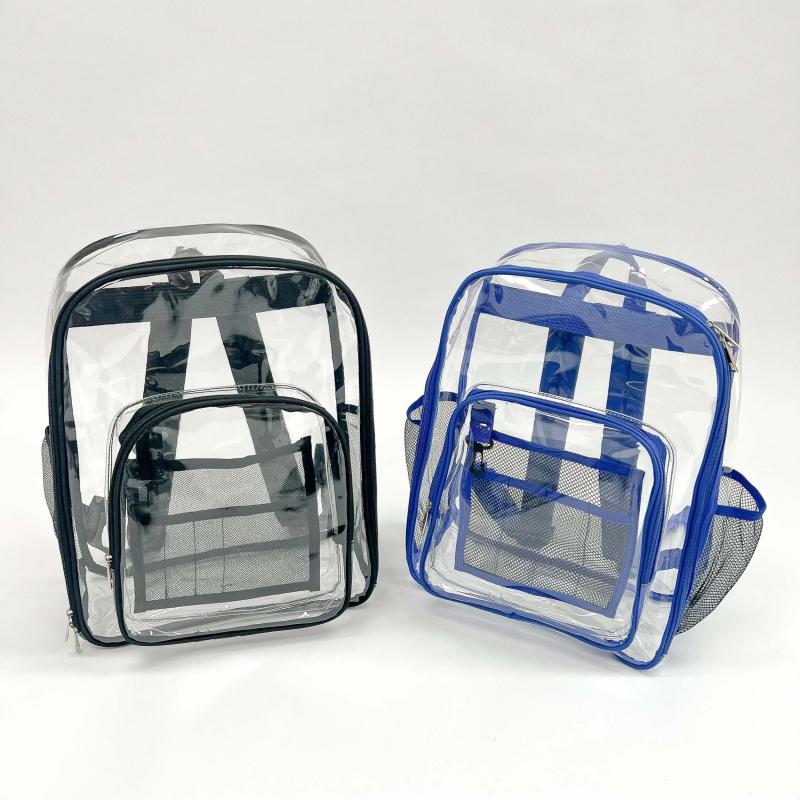Clear PVC Backpack Waterproof Beach Bag Large Capacity School Bag