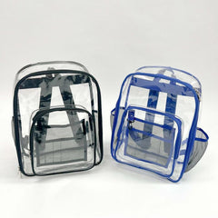 Clear PVC Backpack Waterproof Beach Bag Large Capacity School Bag