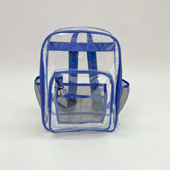 Clear PVC Backpack Waterproof Beach Bag Large Capacity School Bag