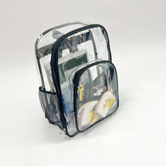 Clear PVC Backpack Waterproof Beach Bag Large Capacity School Bag