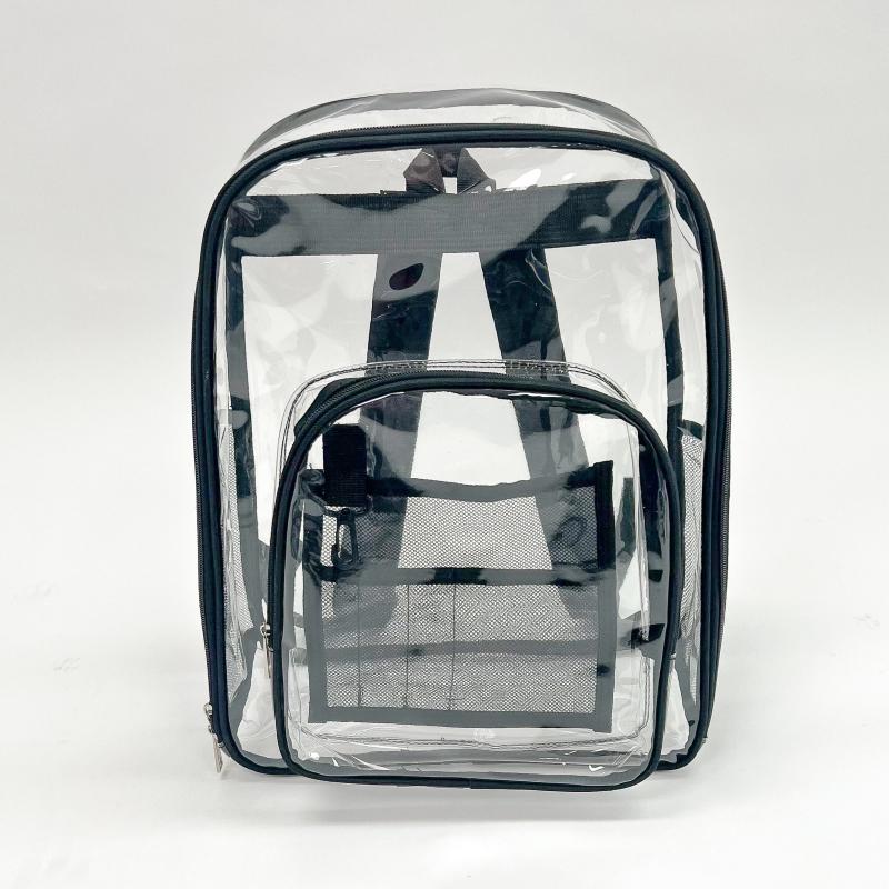 Clear PVC Backpack Waterproof Beach Bag Large Capacity School Bag