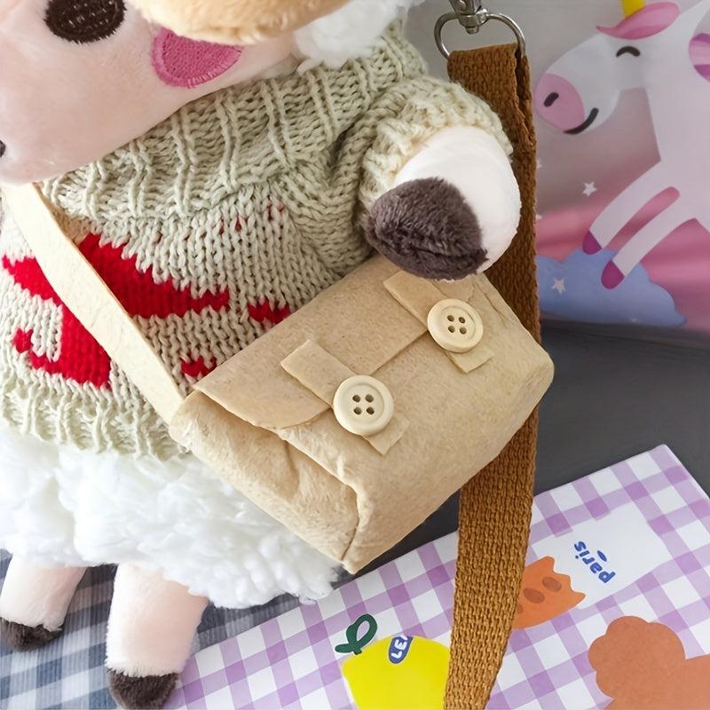 Plush Sheep Crossbody Bag Faux Fur Shoulder Purse