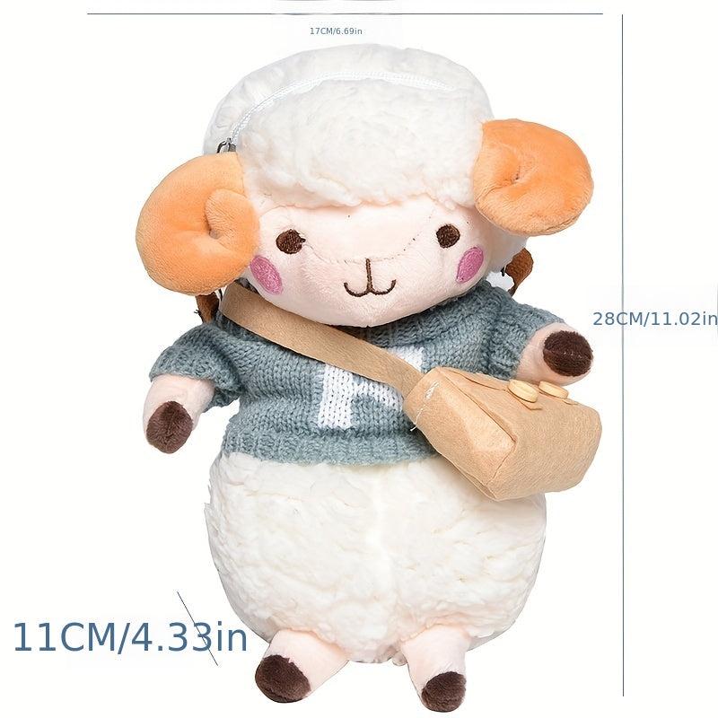 Plush Sheep Crossbody Bag Faux Fur Shoulder Purse