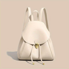 Minimalist Solid Backpack All Match Storage Rucksack Women's