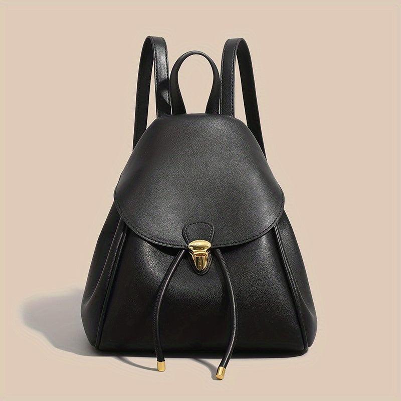 Minimalist Solid Backpack All Match Storage Rucksack Women's