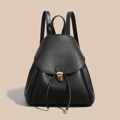 Minimalist Solid Backpack All Match Storage Rucksack Women's