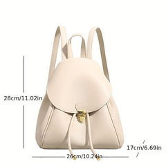 Minimalist Solid Backpack All Match Storage Rucksack Women's
