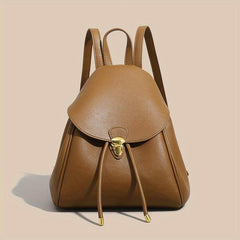 Minimalist Solid Backpack All Match Storage Rucksack Women's
