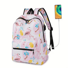 Large Capacity Nylon Backpack Durable Lightweight Travel Commuter Bag