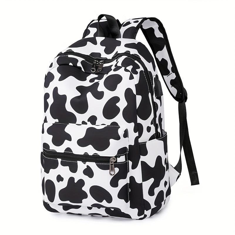 Large Capacity Nylon Backpack Durable Lightweight Travel Commuter Bag