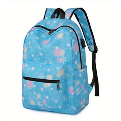 Large Capacity Nylon Backpack Durable Lightweight Travel Commuter Bag