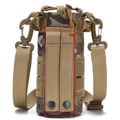 Tactical Molle Water Bottle Bag Holder with Shoulder Strap