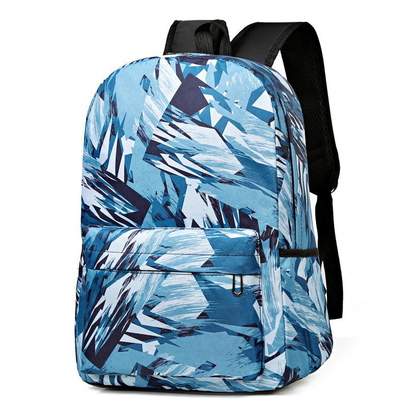All Over Graffiti Pattern School Bag Zipper Backpack Laptop Storage Bag