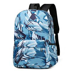 All Over Graffiti Pattern School Bag Zipper Backpack Laptop Storage Bag