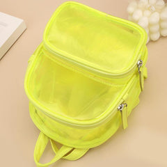 Clear Front Mini Backpack Casual Bookbag Purse