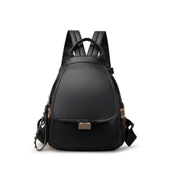 Vintage Studded Flap Backpack Purse Faux Leather Daypack