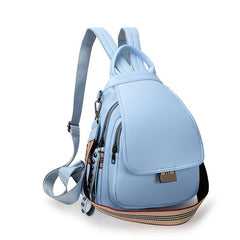 Vintage Studded Flap Backpack Purse Faux Leather Daypack