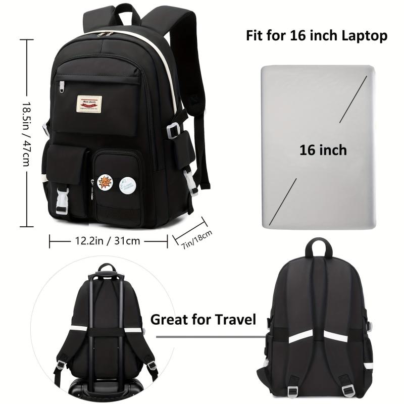 Large Capacity Laptop Backpack Anti Theft Travel Daypack