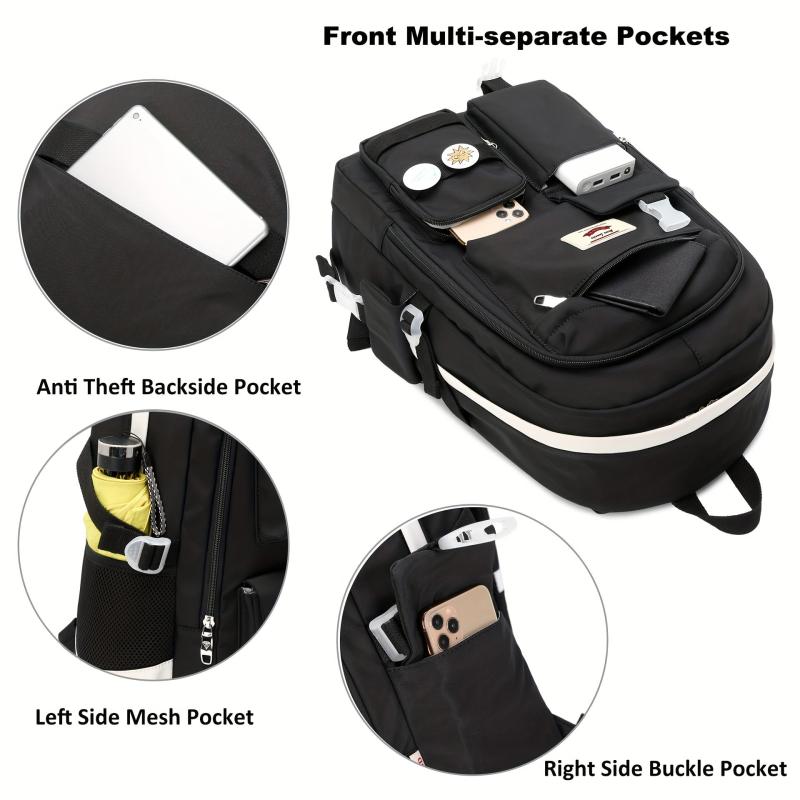 Large Capacity Laptop Backpack Anti Theft Travel Daypack