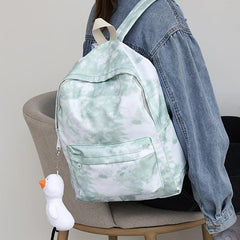 Gradient Tie Dye Backpack Large Capacity Laptop Daypack