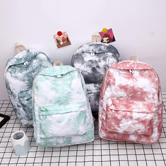 Gradient Tie Dye Backpack Large Capacity Laptop Daypack