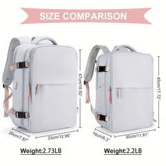 Minimalist Zipper Backpack Large Capacity School Bag Work Laptop Bag